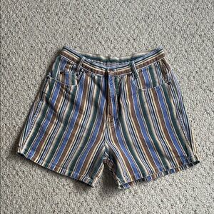 Vintage Michaels Multicolor Striped Shorts